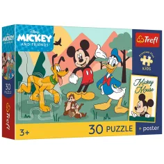 Mickey myš a priatelia 30-dielny prémiový puzzle - Trefl