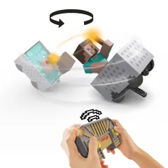 Minecraft RC diaľkovo ovládaný banský vozík so figurkou Stevea – Mattel obrázok 4