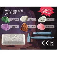 Mini archeologická súprava - Minerály a drahokamy - Clementoni obrázok 2