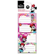 Minnie Mouse samolepiace štítky na zošit 20 ks