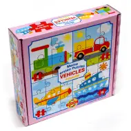 Moje prvé puzzle Vozidlá 4v1 