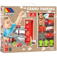 Molto: Nature Grand Parking drevená parkovacia garáž hrací set