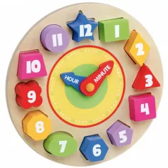 Molto: Nature Oh! Clock vkladačka, drevená hračka obrázok 3