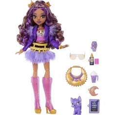 Bábika Clawdeen Wolf z Monster High s doplnkami - Mattel obrázok 2