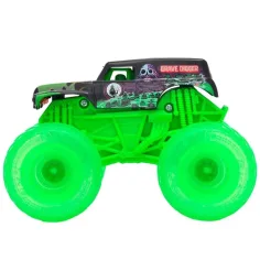 Monster Jam: Svetelný Grave Digger svietiaci monster truck – 1/43 - Spin Master obrázok 3
