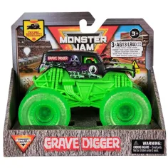 Monster Jam: Svetelný Grave Digger svietiaci monster truck – 1/43 - Spin Master