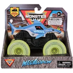 Monster Jam: Svetelný Megalodon svietiaci monster truck – 1/43 - Spin Master