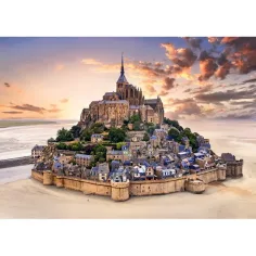 Mont Saint-Michel pri západe slnka 1500ks HQC kompaktný puzzle - Clementoni obrázok 2