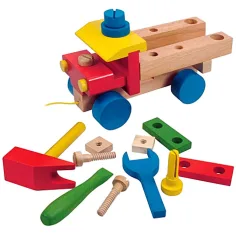 Montážne drevené nákladné auto obrázok 2