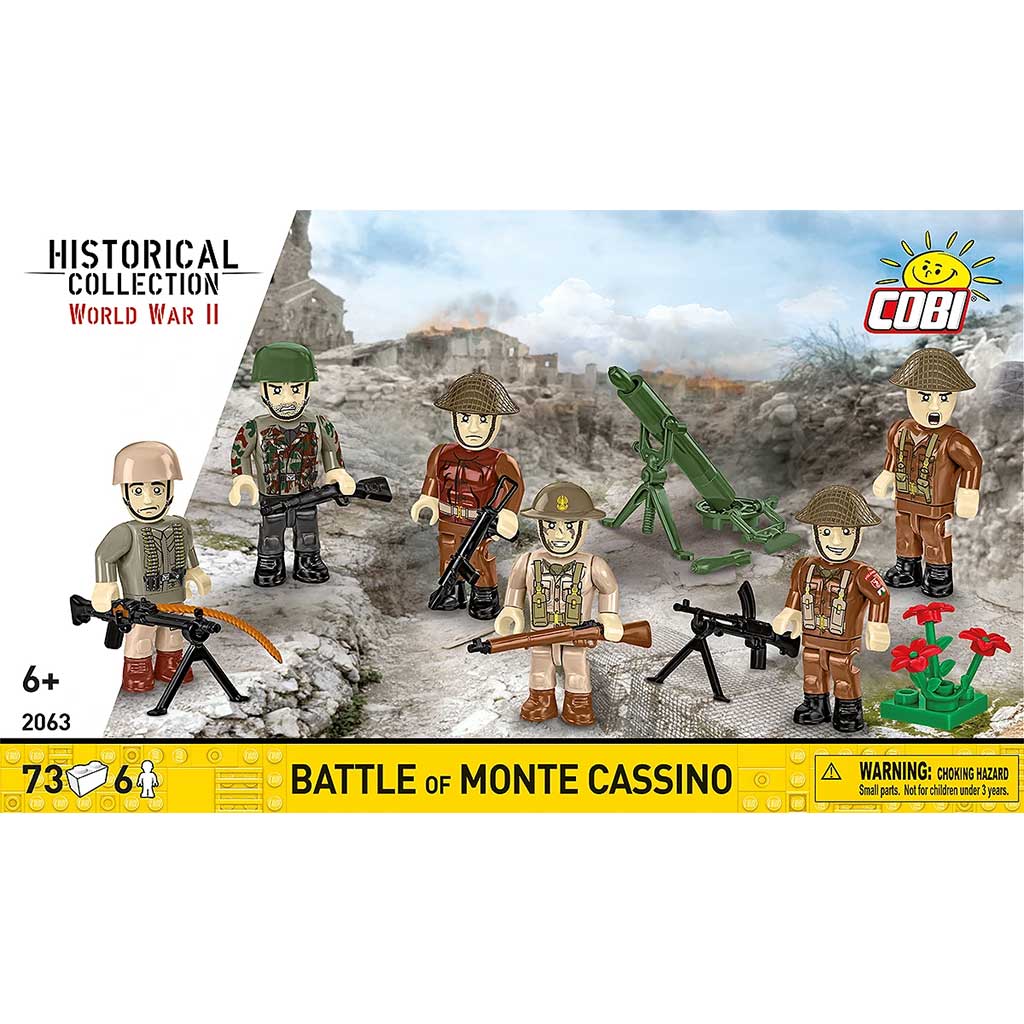 COBI: WWII figura set bitky pri Monte Cassine (2063)