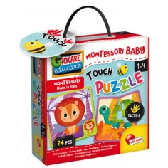 Montessori Baby: Dotyková skladačka - Zvieratá
