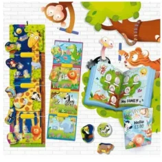 Montessori Baby: Žirafa detský meter obrázok 3