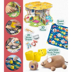 Montessori: Myšia chalupa - Hra Egérlak - Lisciani obrázok 3