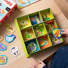 Montessori: Šťastné zvieratá herná kolekcia 67ks sada - Lisciani obrázok 3