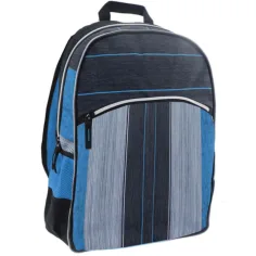 Must: Modro-čierna 2v1 školská taška, batoh so štyrmi priehradkami 47x25x33cm obrázok 2