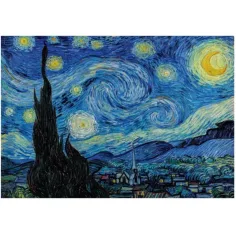 Múzejná kolekcia: Van Gogh - Hvězdná noc HQC 1000 ks puzzle s plagátom - Clementoni obrázok 2