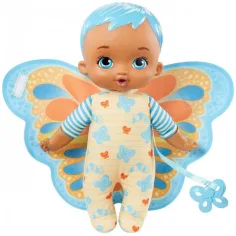 My Garden Baby: Édi-Bébi plyšová modrá motýlia bábika 23 cm - Mattel obrázok 2