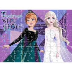 Ľadové kráľovstvo 2. 100 dielne 2v1 puzzle na vyfarbenie obrázok 2