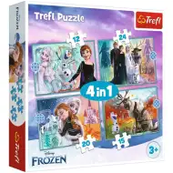 Ľadové  kráľovstvo 2. 4v1 puzzle set - Trefl