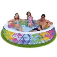 Nafukovací priehľadný rodinný bazén - Intex