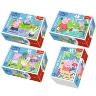Najkrajšie dni Peppa Pig 54 ks-ové mini puzzle 4 rôzne varianty - Trefl