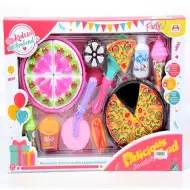 Narodeninová párty súprava s tortou a pizzou