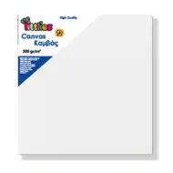 Natiahnuté biele plátno na maľovanie 30x30cm