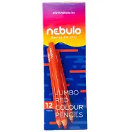 Nebulo: Červená trojhranná farebná ceruzka Jumbo 1ks