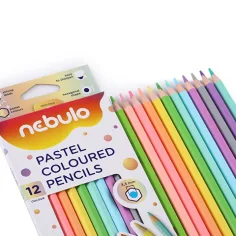 Nebulo: Súprava pastelových farebných ceruziek 12 ks obrázok 2