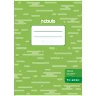 Nebulo: zošit zošívaný, hladký, 20-32 listový, A5
