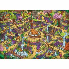 Nemožný labyrint veselých kapybar 500ks Prémium plus kvalita puzzle - Trefl obrázok 2