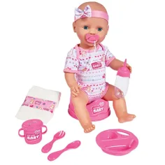 New Born Baby cikajúca bábika s príslušenstvom 43cm - Simba Toys obrázok 3