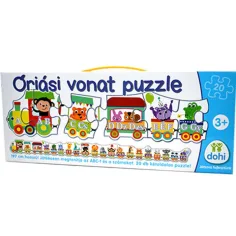 Obrovský vlak puzzle s písmenami a číslami - D-Toys