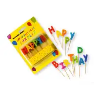 Party sviečky Happy Birthday na paličkách