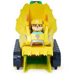 Paw Patrol Dinosaurus Film: Chomp & Rescue hryzavé vozidlo s figúrkou Rubble - Spin Master obrázok 2