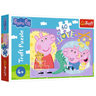 Peppa prasiatko 60-dielne puzzle - Trefl