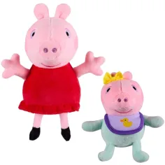 Peppa prasiatko a Evie 2-dielna plyšová figúrka sada obrázok 2
