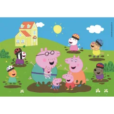 Peppa prasiatko Veselá skákanie do kaluže 104 ks maxi puzzle – Clementoni obrázok 2