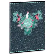 Pink plameniak štvorcový zošit A/4