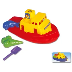 Plávajúca ľoďka s formičkami do piesku - D-Toys
