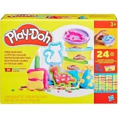 Play-Doh: Balíček na párty 24ks s plastelínou a doplnkami - Hasbro