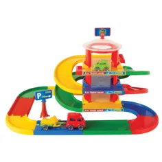 Play Tracks: 3 podlažná garáž s 2 autíčkami - Wader obrázok 2