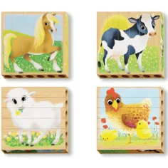 PlayBio Domáce zvieratá 4v1 puzzle - Quercetti obrázok 2