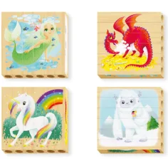 PlayBio Fantastické stvorenia 4v1 puzzle - Quercetti obrázok 2