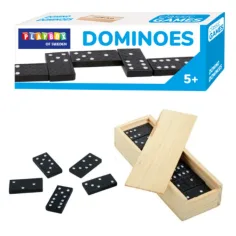 PlayBox: Drevené domino v krabici