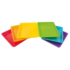 PlayBox: Farebný plastový tácek 28x22x3cm 1ks