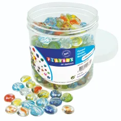 PlayBox: Priehľadná sklenená guľôčka sada 200ks