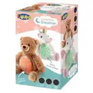 Plyšový jednorožec s projektorom s LED svetlom 25x27x19cm