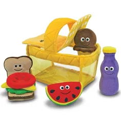 Plyšový piknikový košík 9 dielny set - Melissa & Doug obrázok 2