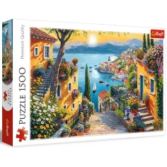 Pohľad na pláž 1500ks puzzle - Trefl